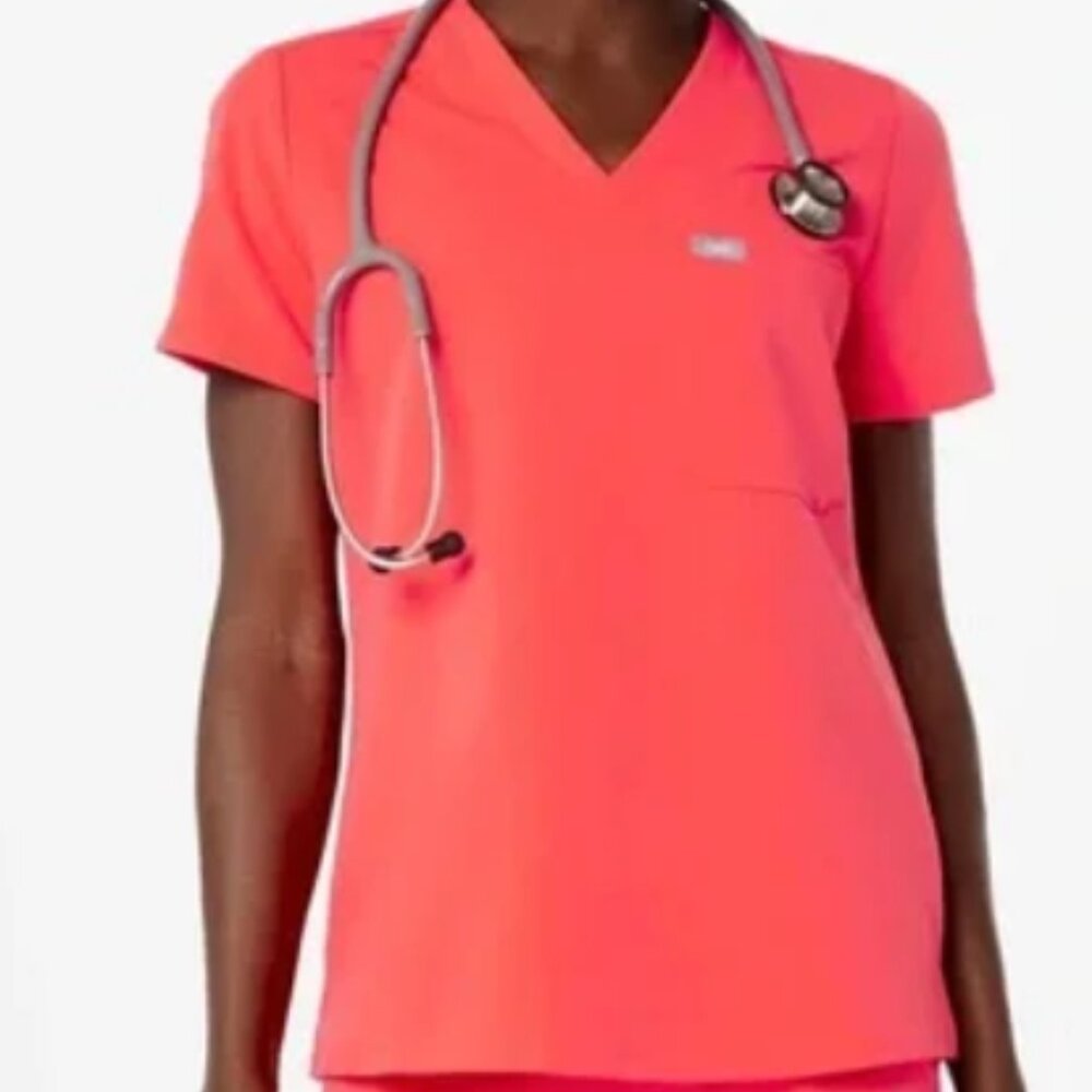 COPY - FIGS scrub set Fiery Coral NWOT XS/XS Petite